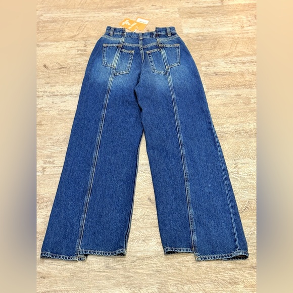 Reformation Dark Blue Cary High Rise Flare Jeans NWT - Picture 8 of 11